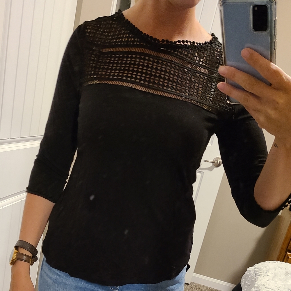 3/4 sleeve H&M top